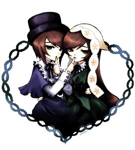 Rating: Safe Score: 0 Tags: 2girls :p auto_tagged blue_dress brown_hair chain dress finger_to_mouth frilled_shirt_collar frills green_dress green_eyes green_hair hat heart image incest licking long_sleeves looking_at_viewer mizunomoto multiple_girls pair red_eyes rozen_maiden short_hair shushing siblings simple_background sisters souseiseki suiseiseki tongue tongue_out top_hat twincest twins white_background yuri User: admin