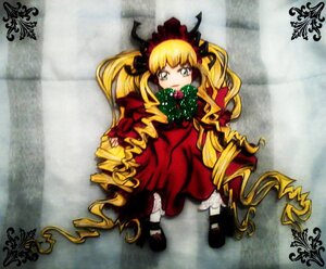 Rating: Safe Score: 0 Tags: 1girl blonde_hair bow butterfly dress drill_hair full_body image long_hair long_sleeves looking_at_viewer red_dress rose shinku shoes signature sitting solo standing twintails very_long_hair User: admin