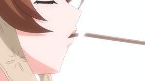 Rating: Safe Score: 0 Tags: 1girl blush brown_hair close-up closed_eyes face from_side image open_mouth profile simple_background solo suiseiseki white_background User: admin