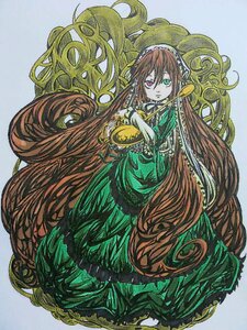 Rating: Safe Score: 0 Tags: 1girl brown_hair dress full_body green_dress heterochromia image long_hair looking_at_viewer red_eyes solo suiseiseki very_long_hair User: admin