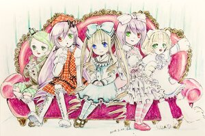 Rating: Safe Score: 0 Tags: 6+girls blonde_hair blue_eyes bow cross-laced_footwear dress flower fruit green_eyes hair_bow hair_ornament hat heterochromia hina_ichigo image kanaria long_hair multiple multiple_girls pantyhose pink_bow purple_hair red_eyes shoes sitting smile souseiseki suiseiseki tagme very_long_hair User: admin