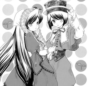 Rating: Safe Score: 0 Tags: 2girls bug butterfly capelet dress frills greyscale halftone halftone_background hat image insect long_hair long_sleeves monochrome multiple_girls pair polka_dot polka_dot_background ribbon short_hair siblings sisters souseiseki suiseiseki top_hat twins very_long_hair User: admin