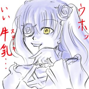 Rating: Safe Score: 0 Tags: 1girl bangs earrings flower hair_flower hair_ornament image jewelry kirakishou long_hair looking_at_viewer rose sketch smile solo yellow_eyes User: admin