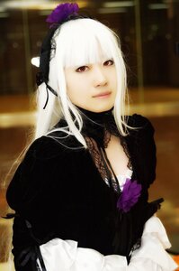 Rating: Safe Score: 0 Tags: 1girl bangs closed_mouth dress flower frills gothic_lolita hairband lips lolita_fashion long_hair long_sleeves looking_at_viewer red_eyes solo suigintou upper_body User: admin