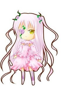 Rating: Safe Score: 0 Tags: 1girl boots dress eyepatch flower full_body image kirakishou long_hair long_sleeves pink_flower pink_rose rose skirt solo standing thorns very_long_hair vines white_background yellow_eyes User: admin