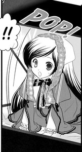 Rating: Safe Score: 0 Tags: 1girl :o dress frills greyscale image lace long_hair long_sleeves looking_at_viewer monochrome open_mouth ribbon simple_background solo suiseiseki very_long_hair User: admin