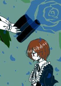 Rating: Safe Score: 0 Tags: brown_hair flower frills image long_sleeves multiple_girls petals red_eyes rose short_hair siblings solo souseiseki User: admin