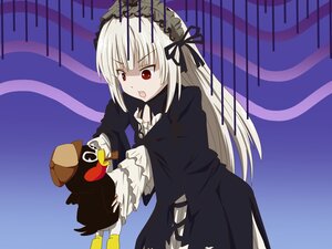 Rating: Safe Score: 0 Tags: 1girl bangs black_dress dress eyebrows_visible_through_hair frills hairband image lolita_hairband long_hair long_sleeves open_mouth red_eyes solo suigintou white_hair wings User: admin