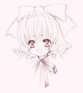 Rating: Safe Score: 0 Tags: 1girl :d blush bow hair_bow hakurei_reimu hinaichigo image looking_at_viewer monochrome open_mouth pink_background portrait short_hair smile solo striped User: admin