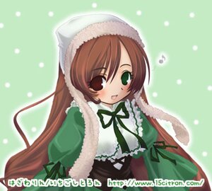 Rating: Safe Score: 0 Tags: 1girl :d black_ribbon blush brown_hair dress green_background green_dress green_eyes hat heterochromia image long_hair long_sleeves looking_at_viewer open_mouth red_eyes ribbon simple_background smile solo suiseiseki very_long_hair User: admin