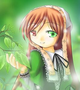 Rating: Safe Score: 0 Tags: 1girl brown_hair dress frills green_dress green_eyes hat head_scarf heterochromia image long_sleeves looking_at_viewer plant red_eyes ribbon smile solo suiseiseki upper_body watering_can User: admin