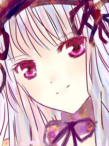 Rating: Safe Score: 0 Tags: 1girl bangs blush close-up closed_mouth eyebrows_visible_through_hair face image long_hair looking_at_viewer ribbon solo suigintou User: admin