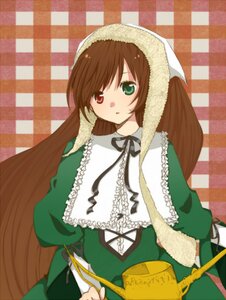 Rating: Safe Score: 0 Tags: 1girl argyle argyle_background brown_hair checkered checkered_background checkered_floor dress frills green_dress green_eyes heterochromia image long_hair long_sleeves looking_at_viewer plaid_background red_eyes solo suiseiseki tile_floor tiles twintails very_long_hair User: admin