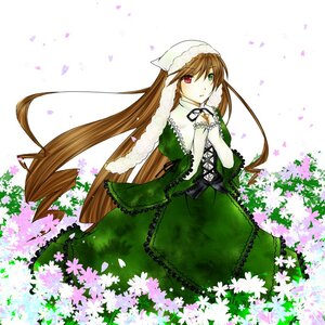 Rating: Safe Score: 0 Tags: 1girl brown_hair daisy dress field flower frills green_dress green_eyes heterochromia image long_hair long_sleeves looking_at_viewer petals red_eyes solo suiseiseki twintails very_long_hair watering_can User: admin