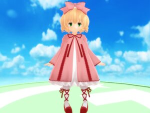 Rating: Safe Score: 0 Tags: 1girl auto_tagged blonde_hair bloomers blue_sky blurry bow cloud day dress green_eyes hair_bow hina_ichigo hinaichigo image long_sleeves looking_at_viewer outdoors pink_bow pink_dress short_hair sky solo standing underwear white_legwear User: admin