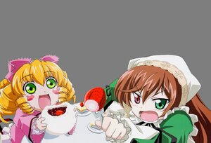 Rating: Safe Score: 0 Tags: 2girls :d blonde_hair bow cake dress drill_hair food frills fruit green_eyes heterochromia hina_ichigo hinaichigo image long_hair long_sleeves multiple_girls open_mouth pair pink_bow plate red_eyes siblings sisters strawberry suiseiseki User: admin