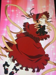 Rating: Safe Score: 0 Tags: 1girl black_footwear blonde_hair bonnet bow closed_eyes dress drill_hair full_body image long_hair long_sleeves red_dress shinku shoes solo standing twintails very_long_hair User: admin