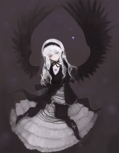 Rating: Safe Score: 0 Tags: 1girl bad_id bad_pixiv_id black_dress black_wings closed_eyes dress frills hairband image inemuri_uno long_hair long_sleeves red_eyes rozen_maiden solo suigintou very_long_hair white_hair wings User: admin