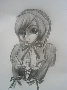 Rating: Safe Score: 0 Tags: 1girl greyscale image monochrome ribbon short_hair sketch solo suiseiseki User: admin