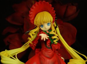 Rating: Safe Score: 0 Tags: 1girl blonde_hair blue_eyes bonnet bow bowtie doll dress flower long_hair long_sleeves looking_at_viewer pillow red_dress rose shinku sidelocks solo twintails very_long_hair User: admin