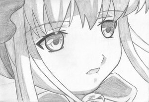 Rating: Safe Score: 0 Tags: 1girl close-up face greyscale image looking_at_viewer monochrome shinku simple_background solo tongue tongue_out traditional_media white_background User: admin