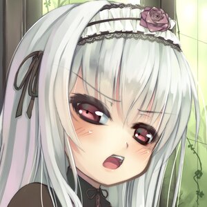 Rating: Safe Score: 0 Tags: 1girl bangs black_ribbon blush face flower hair_ribbon hairband image lolita_fashion lolita_hairband long_hair looking_at_viewer open_mouth pink_rose red_flower red_rose ribbon rose silver_hair solo suigintou User: admin