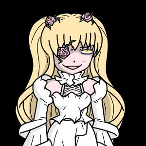 Rating: Safe Score: 0 Tags: 1girl :d blonde_hair dress eyepatch flower hair_ornament image kirakishou long_hair looking_at_viewer open_mouth pink_flower pink_rose rose smile solo User: admin