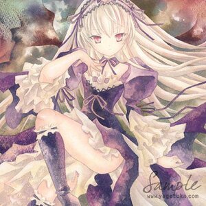 Rating: Safe Score: 0 Tags: 1girl artist_name colored_pencil_(medium) dress frills hairband image long_hair long_sleeves marker_(medium) neck_ribbon pastel_(medium) purple_dress red_eyes ribbon sample signature solo suigintou traditional_media very_long_hair watercolor_(medium) wings User: admin