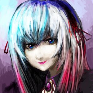 Rating: Safe Score: 0 Tags: 1girl artist_request blue_eyes blue_hair hair_ribbon image looking_at_viewer portrait red_ribbon ribbon rozen_maiden short_hair sketch smile solo suigintou User: admin