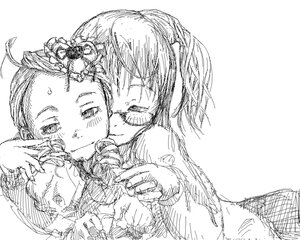 Rating: Safe Score: 0 Tags: 1boy blush greyscale image kanaria kusabue_mitsu monochrome sketch solo User: admin