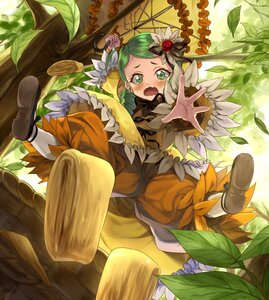 Rating: Safe Score: 0 Tags: 1girl blush commentary_request dress dropping flower green_eyes green_hair hair_flower hair_ornament hanging_from_tree image kabocha_(monkey4) kanaria leaf long_sleeves open_mouth outstretched_arm outstretched_hand pants pants_under_dress parasol plant rozen_maiden shoes solo tears tree umbrella underwear vines wavy_mouth wide_sleeves yellow_dress User: admin