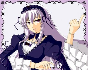 Rating: Safe Score: 0 Tags: 1girl auto_tagged detached_collar dress frilled_sleeves frills hairband image long_hair long_sleeves looking_at_viewer open_mouth pink_eyes silver_hair solo suigintou upper_body wings User: admin