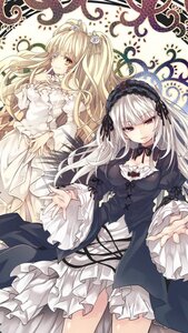 Rating: Safe Score: 0 Tags: 2girls blonde_hair dress flower frills gothic_lolita hairband image kirakishou lolita_fashion long_hair long_sleeves looking_at_viewer multiple_girls pair red_eyes ribbon rose silver_hair smile suigintou very_long_hair white_dress wide_sleeves yellow_eyes User: admin