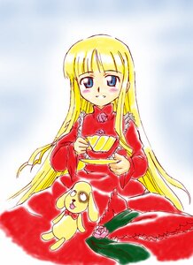 Rating: Safe Score: 0 Tags: 1girl artist_request bangs blonde_hair blue_eyes dress flower holding image long_hair long_sleeves red_dress rozen_maiden shinku smile solo stuffed_animal stuffed_bunny teddy_bear very_long_hair User: admin