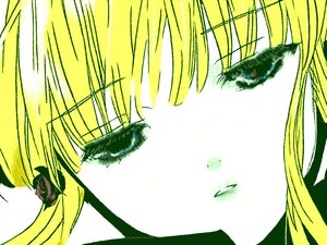 Rating: Safe Score: 0 Tags: 1girl blonde_hair blood close-up crying face flower image red_eyes rose shinku simple_background solo tears white_background User: admin