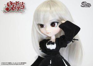 Rating: Safe Score: 0 Tags: 1girl black_dress copyright_name doll dress juliet_sleeves long_hair long_sleeves looking_at_viewer rose simple_background solo suigintou white_hair User: admin