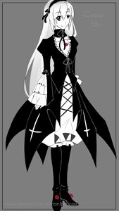 Rating: Safe Score: 0 Tags: 1girl closed_mouth dress frills full_body greyscale hair_ornament hairband image long_hair long_sleeves looking_at_viewer monochrome neck_ribbon ribbon smile solo standing suigintou transparent_background very_long_hair User: admin