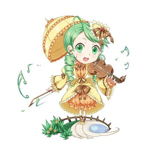 Rating: Safe Score: 0 Tags: 1girl ahoge beamed_eighth_notes beamed_sixteenth_notes bow dress drill_hair eighth_note frills full_body green_eyes green_hair image instrument kanaria long_sleeves music musical_note open_mouth puffy_sleeves quarter_note smile solo staff_(music) standing striped treble_clef twin_drills umbrella white_background User: admin