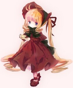 Rating: Safe Score: 0 Tags: 1girl blonde_hair blue_eyes bonnet bow bowtie capelet cup dress drill_hair full_body image long_hair long_sleeves looking_at_viewer red_dress shinku shoes solo striped twintails very_long_hair User: admin