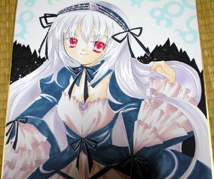 Rating: Safe Score: 0 Tags: 1girl black_ribbon black_wings detached_collar dress flower frilled_sleeves frills hairband image long_hair long_sleeves looking_at_viewer marker_(medium) photo puffy_sleeves red_eyes ribbon rose shikishi silver_hair smile solo suigintou traditional_media very_long_hair watercolor_(medium) white_background wings User: admin