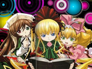 Rating: Safe Score: 0 Tags: 3girls blonde_hair blue_eyes bonnet book bow brown_hair dress drill_hair flower frills green_dress green_eyes hat heterochromia image long_hair long_sleeves looking_at_viewer multiple multiple_girls open_mouth pink_bow red_eyes rose shinku suiseiseki tagme twin_drills twintails User: admin