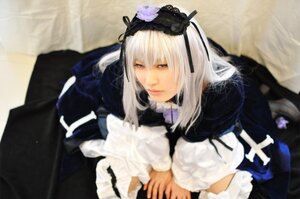 Rating: Safe Score: 0 Tags: 1girl bangs blurry closed_mouth dress flower frills hairband long_sleeves ribbon solo suigintou upper_body User: admin