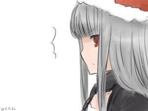 Rating: Safe Score: 0 Tags: 1girl bangs blush closed_mouth dated eyebrows_visible_through_hair image long_hair profile red_eyes simple_background solo suigintou white_background User: admin