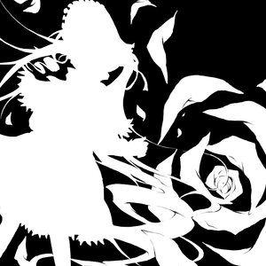 Rating: Safe Score: 0 Tags: 1girl flower greyscale hat image lineart monochrome rose shinku solo User: admin