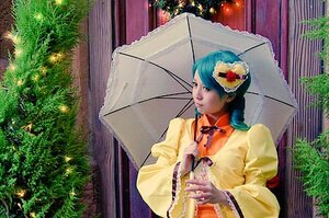 Rating: Safe Score: 0 Tags: 1girl blue_hair flower holding holding_umbrella japanese_clothes kanaria kimono parasol purple_umbrella rain red_umbrella solo tree umbrella wide_sleeves User: admin