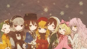 Rating: Safe Score: 0 Tags: 6+girls blonde_hair blue_eyes bow brown_hair closed_eyes dress green_eyes green_hair hair_ornament hat hina_ichigo image kanaria long_hair multiple multiple_girls one_eye_closed open_mouth pink_bow pink_hair shinku short_hair smile souseiseki suigintou suiseiseki tagme twintails User: admin