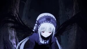 Rating: Safe Score: 0 Tags: 1girl bangs black_dress black_wings closed_mouth detached_collar dress eyebrows_visible_through_hair frills hairband image long_hair long_sleeves looking_at_viewer night red_eyes ribbon silver_hair solo suigintou very_long_hair wings User: admin