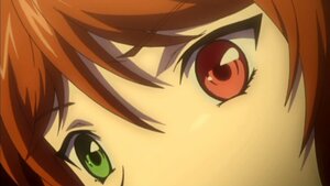 Rating: Safe Score: 0 Tags: 1girl brown_hair close-up face green_eyes image looking_at_viewer short_hair simple_background solo souseiseki white_background User: admin