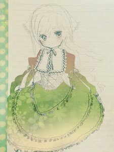 Rating: Safe Score: 0 Tags: 1girl bangs blush braid chain closed_mouth dress eyebrows_visible_through_hair frills green_dress image long_hair long_sleeves looking_at_viewer puffy_sleeves ribbon solo suiseiseki traditional_media very_long_hair User: admin