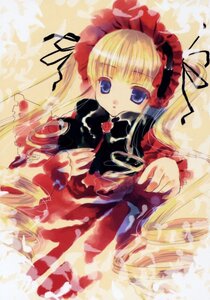 Rating: Safe Score: 0 Tags: 1girl auto_tagged blonde_hair blue_eyes bow dress drill_hair flower frills image long_hair long_sleeves looking_at_viewer red_dress rose shinku solo twin_drills twintails very_long_hair yellow_background User: admin